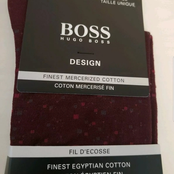 Hugo Boss Micro Pattern Cotton Socks Black - Picture 3 of 4